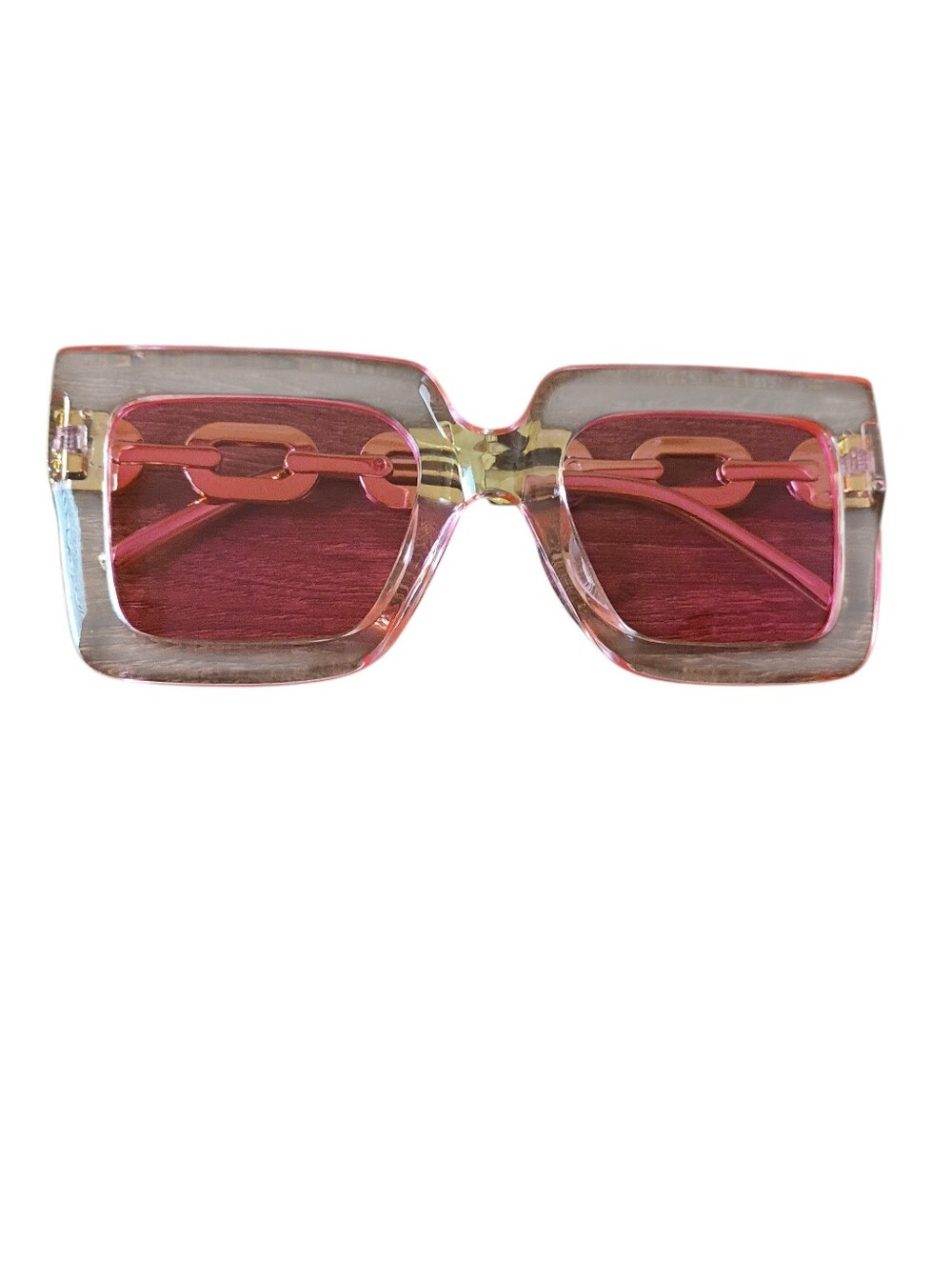 Stylish Pink Square Sunglasses for Women